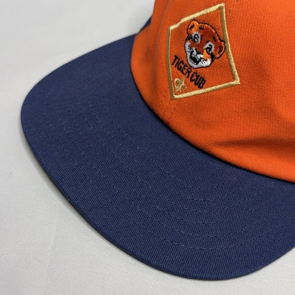 Boy Scouts Of America Youth S/M Tiger Twill Navy Adjustable Snapback Hat Cap